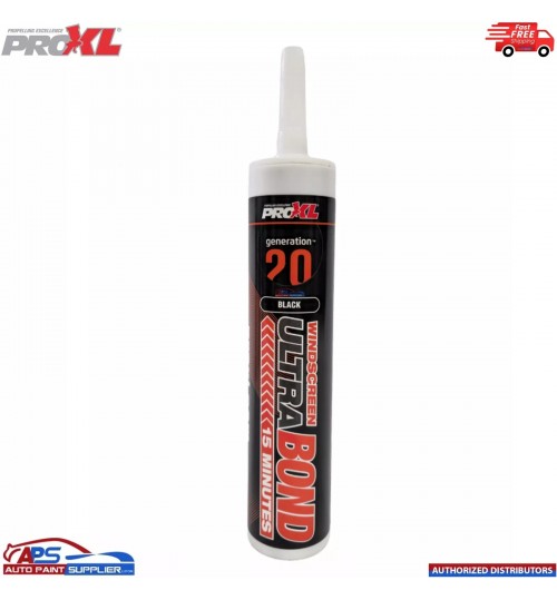 PRO XL Ultra Bond 1k Windscreen Sealant Polymer Ultra MS Adhesive Black 290ml